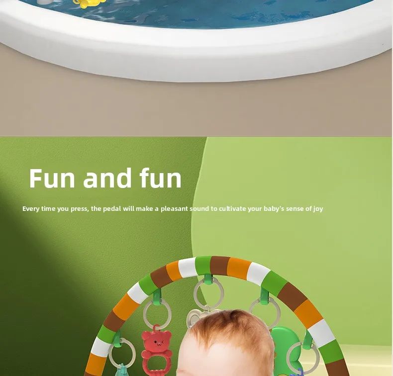 Ginásio de Atividades Musical para Bebês, Tapete de Piano para Engatinhar, Brinquedos, Cobertor de Atividades para Recém-Nascidos, Almofada de Jogo com Pedais, Educação Infantil, Presentes de 0 a 36 Meses