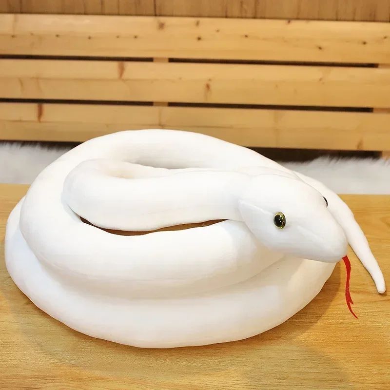 Cosplay Costume 2026 Iguro Obanai White Snake Plush Toy Halloween Carnival Cosplay Prop Accessories