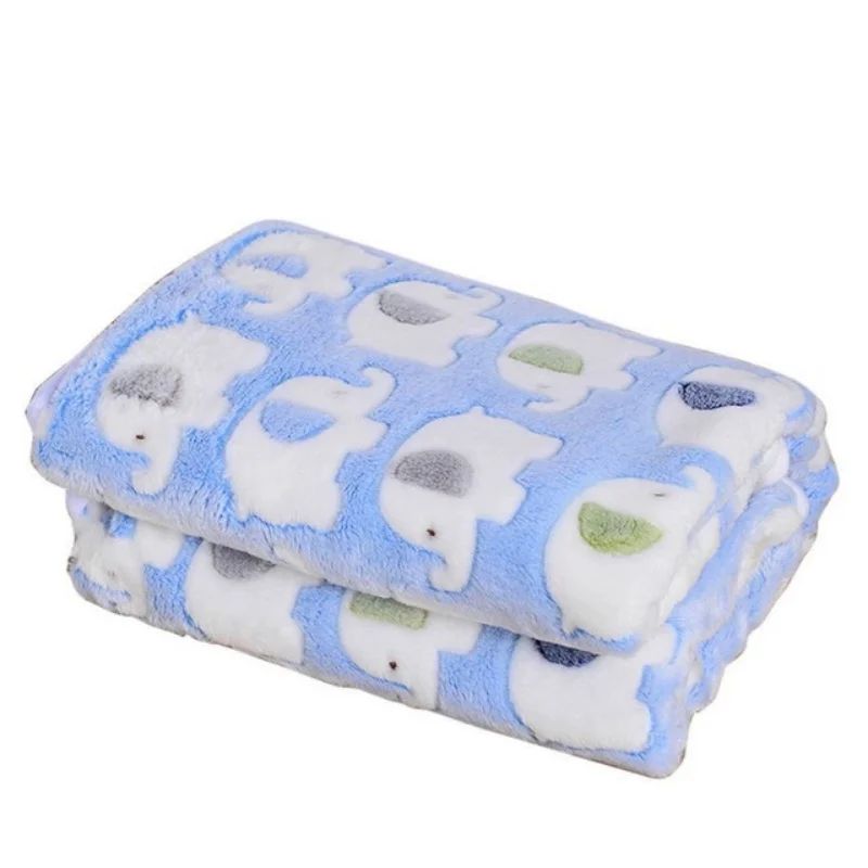 Cobertores para cães Gatos Cobertor de estimação de lã macia e fofa Quente Design de estampa fofa Patinha de cachorro gatinho Pequeno