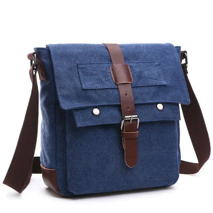 Retro Men Messenger Bags Vintage Canvas Handbags Leisure Work Travel Bag Man Business Crossbody Bags Briefcase For Male Bolsas