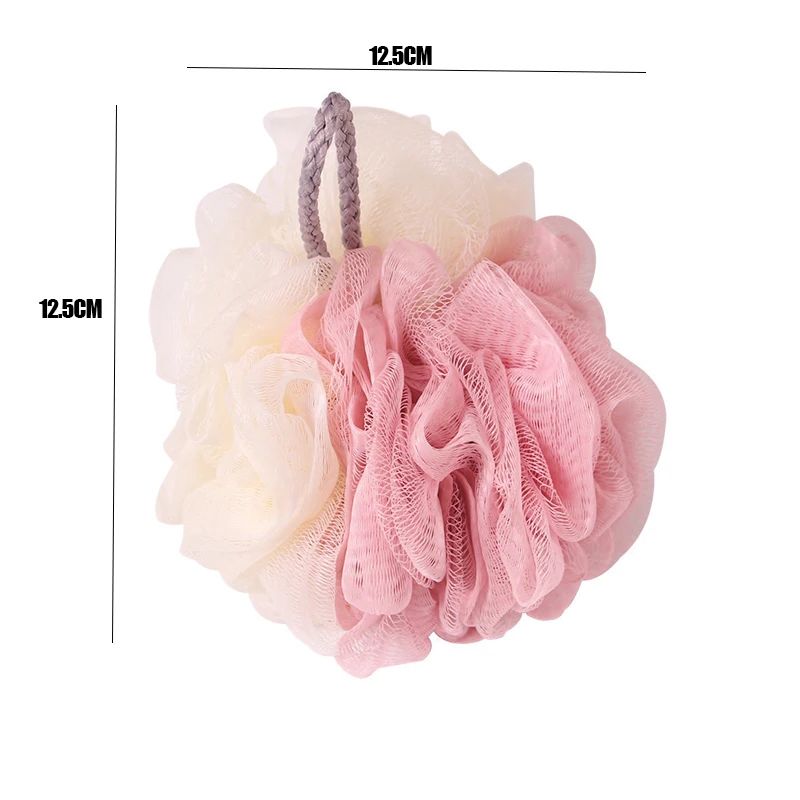 1 Pc Soft Mesh Bath Sponge Balls Cleaning Brush Shower Puff Body Cleaner Exfoliating Scrubbers Bath Flower Bathing Accessories