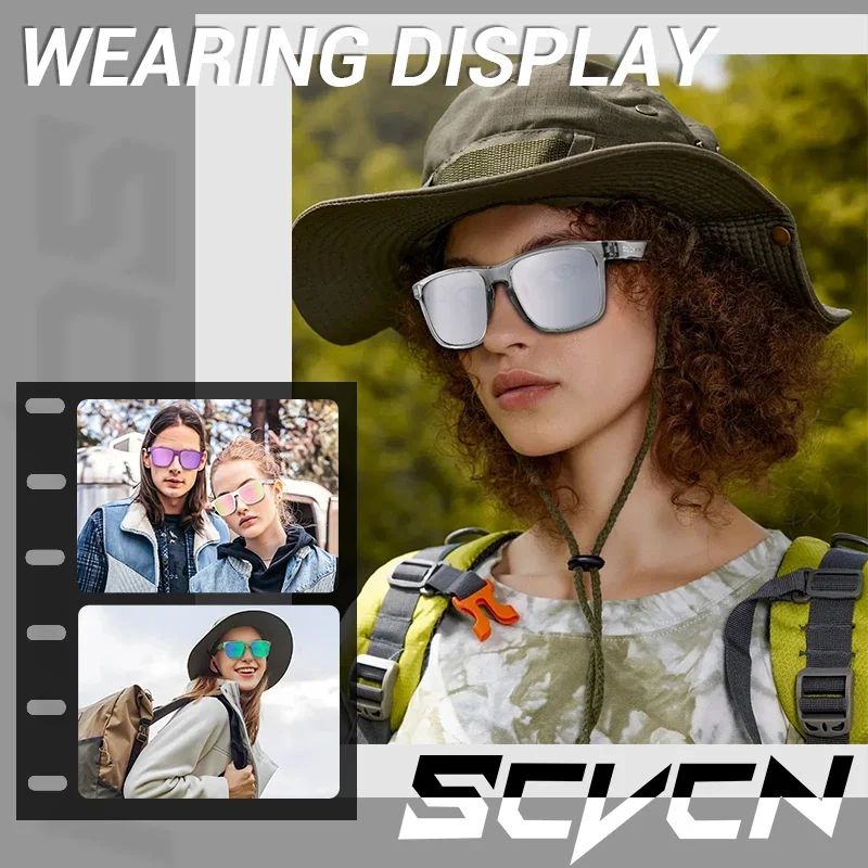 SCVCN Polarized Sunglasses Baseball Cycling Glasses UV400 Bike MTB Dark Glasses Sports Eyewear Bicycle Outdoor Cycling Equipment