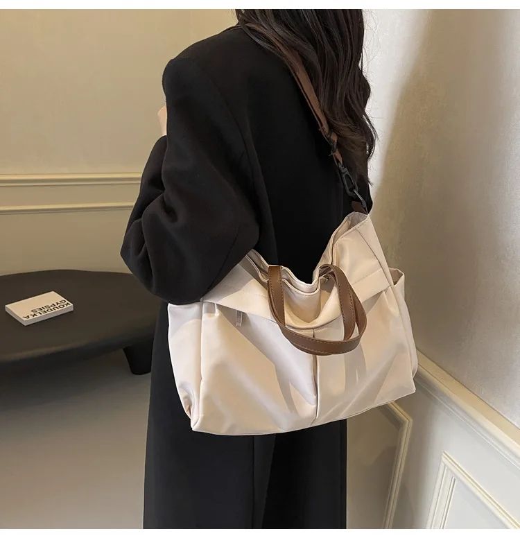 Multi Functional Tote Bag: Durable Nylon Work & Daily Shoulder Purse, Large Capacity Handbag Crossbody Bags for Women Daily Use