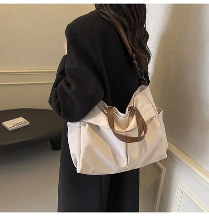 Multi Functional Tote Bag: Durable Nylon Work & Daily Shoulder Purse, Large Capacity Handbag Crossbody Bags for Women Daily Use