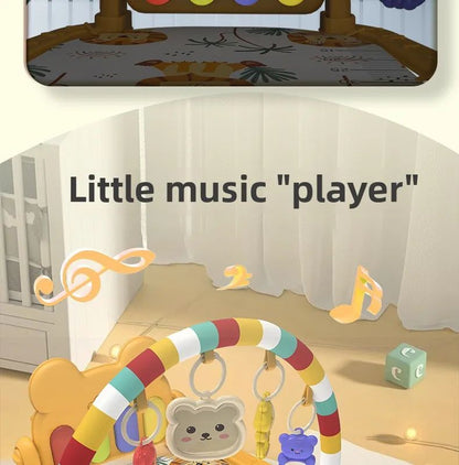 Ginásio de Atividades Musical para Bebês, Tapete de Piano para Engatinhar, Brinquedos, Cobertor de Atividades para Recém-Nascidos, Almofada de Jogo com Pedais, Educação Infantil, Presentes de 0 a 36 Meses