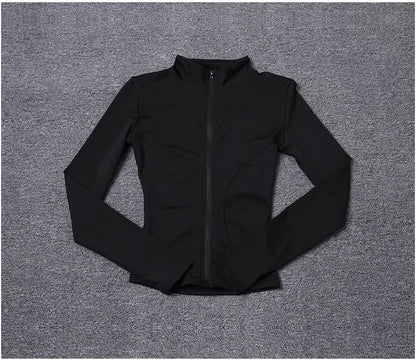 Women Sport Jacket Long Sleeve Shirt Workout Coat Gym Training Clothing Yoga Sportswear
