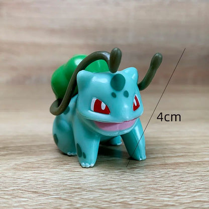 Pokémon Action Figure Brinquedos Pikachu Charmander Squirtle Bulbasaur Bonecos Pequenos Presente Infantil