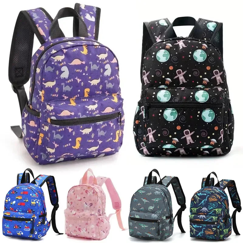 Children's Adjustable Shoulder Backpack Jurassic Cartoon Bags Boys Girls Student Large Capacity Backpacks Kids School Travel Bag