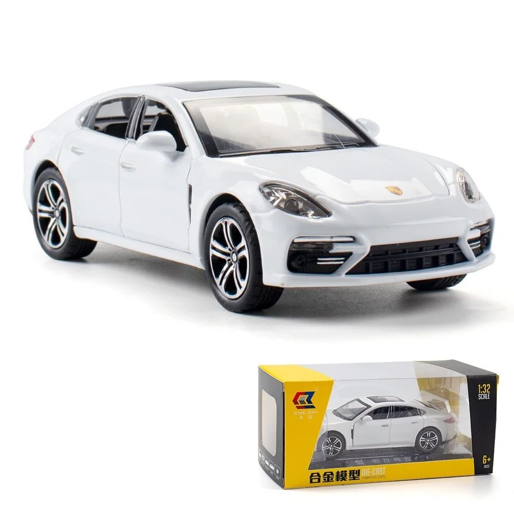 1:32 Porsche Panamera Diecasts Toy Cars Miniature Scale Alloy Simulation Vehicles Car Model Children Birthday Gifts Collection