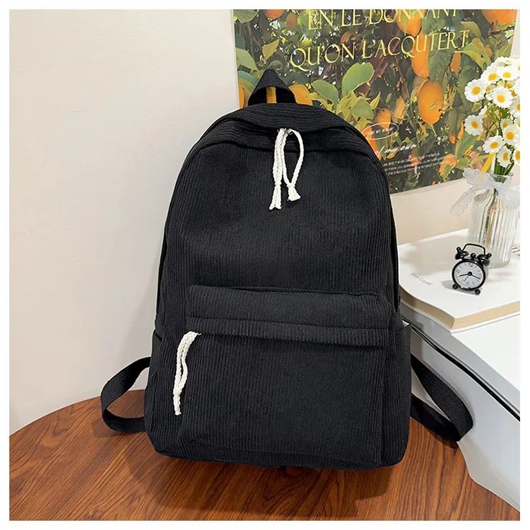 Cortex Mochila Feminina Bolsa 2025 Outono e Inverno Novo Estilo Coreano Simples Tendência de Rua Grande Capacidade Casual Mochila Feminina