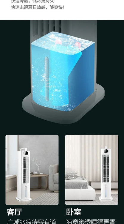 220V Bedroom Home Bladeless Water Fan Air Conditioner, Quiet Portable Cooling Cooler, Noiseless Air Cooling Fan A