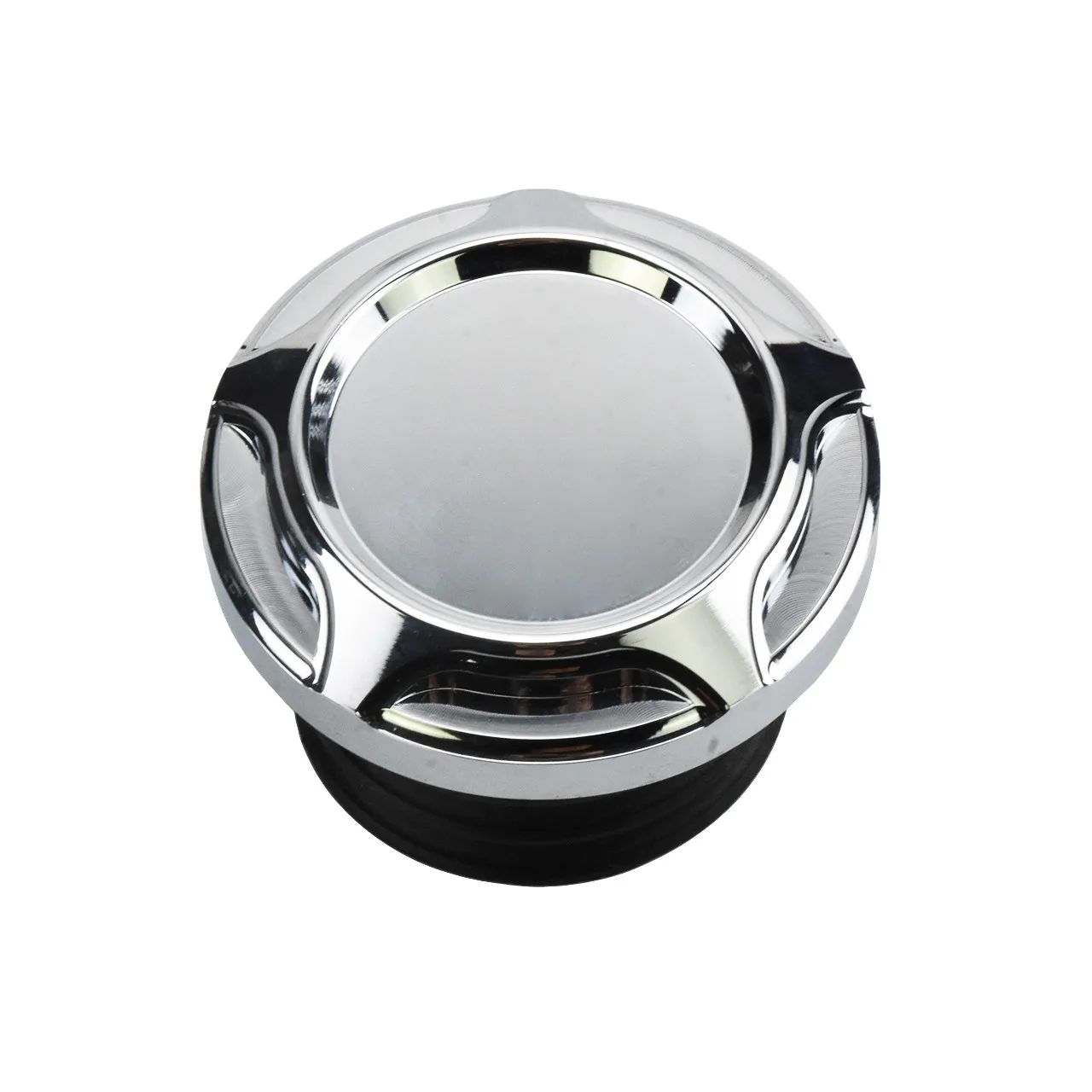 Tampa de combustível/óleo cromada preta para motocicleta Harley Sportster 883 1200 XL XR Iron Dyna Touring Softail FLHR