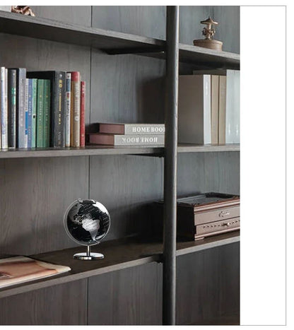 Creative metal rotating globe artwork, suitable for children classroom education learning living room office desktop decoration