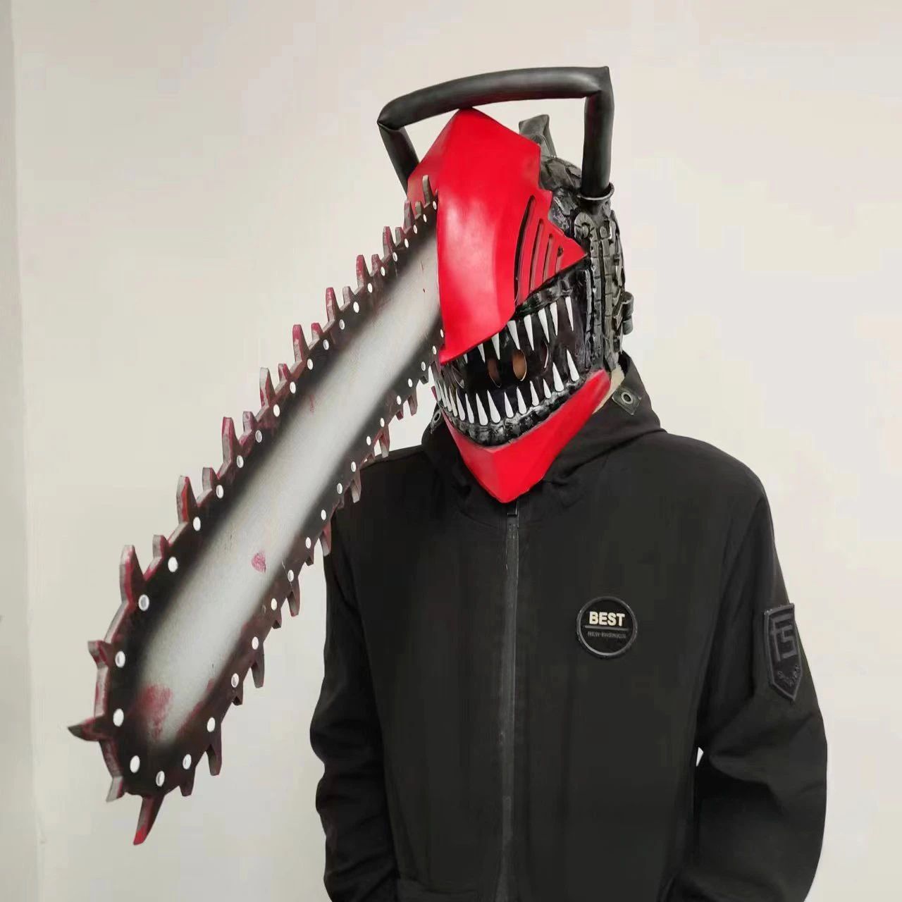 Chainsaw Head Cover Terrifying Latex Mask Halloween Electric Saw Masks Electric Motor Saw Cosplay Costume Props Monsters Cos