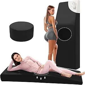 Cama pós-cirúrgica para BBL com orifício para dormir confortavelmente, colchão de espuma de alta densidade para recuperação de BBL, suporte para Brazilian Butt Lift