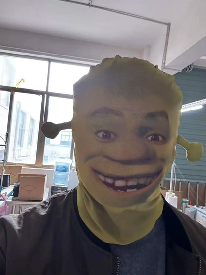 ?Shrek?3D Full Face Mask, Breathable, Party Funny Headgear Mask