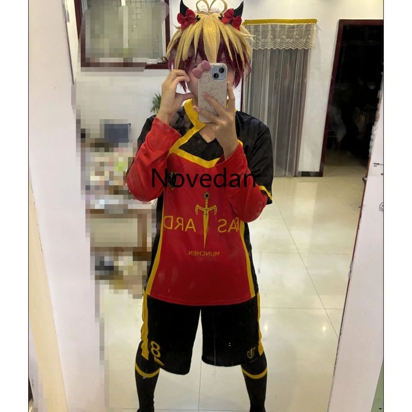 Anime Cosplay Costume Ness Kaiser Isagi Nagi Reo Itoshi Sae Shidou Ryuusei Cosplay Jersey With Shorts Uniform Clothes