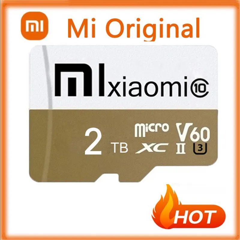 Cartão Micro TF SD Xiaomi de Capacidade Real 1TB 512GB 256GB Cartão de Memória de Alta Velocidade Cartão De Memória 128GB para Sony Lenovo Nintendo