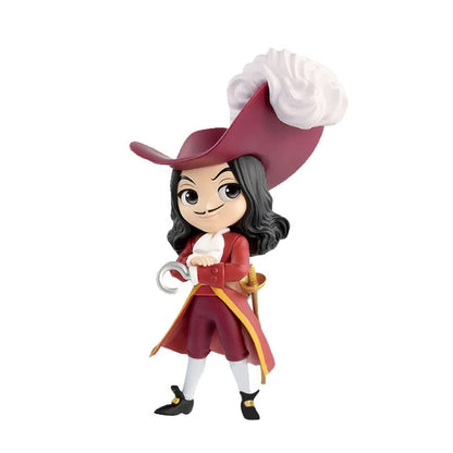 Bandai Original Disney Anime Figure Vilão Sentado Boneca Versão Q Brinquedos Infantis Decoração de Casa Modelo de Aniversário de Menina Presente de Brinquedo Fofo