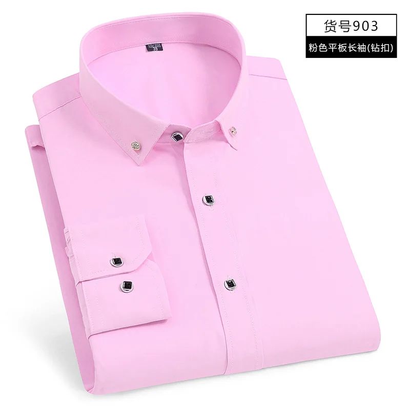 New Men's White Shirt Korean High End Version Free Shipping Popular Clothes Short Sleeve Long Sleeve Casual Suit Bottom Shirts