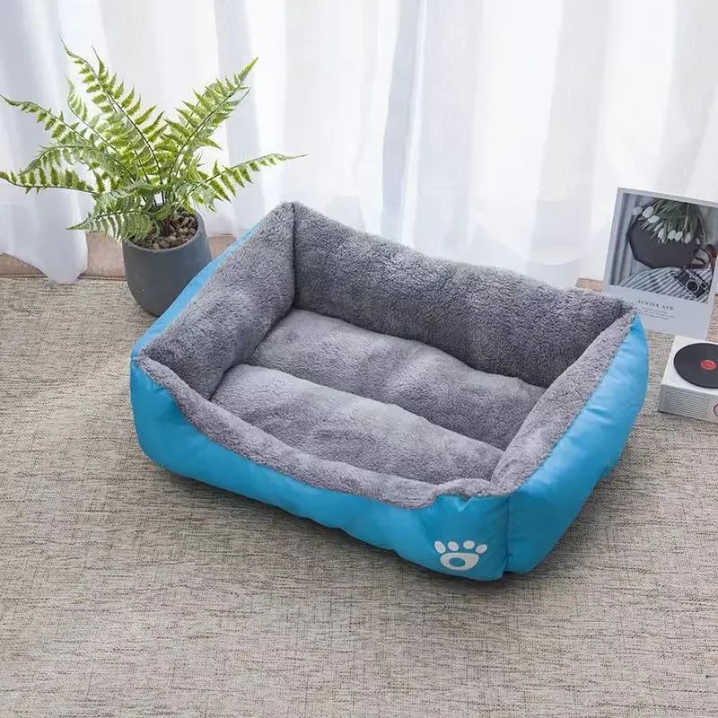 Cama grande e confortável para cães e gatos, casa quente, macia, algodão PP, cesto para cães, universal, impermeável, para gatos.