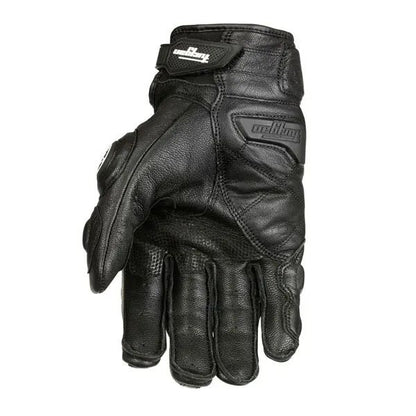 Luvas de Couro para Motociclista Masculinas Femininas 4 Estações Direção Supertech Preto/Branco Luvas de Corrida Motoqueiro Couro Bovino Corrida Moto Cavaleiro