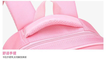 Korean Version Japanese Elementary School Student Backpack Bow Children's Wave Point Girl Ergonomic Design Protects The Spine