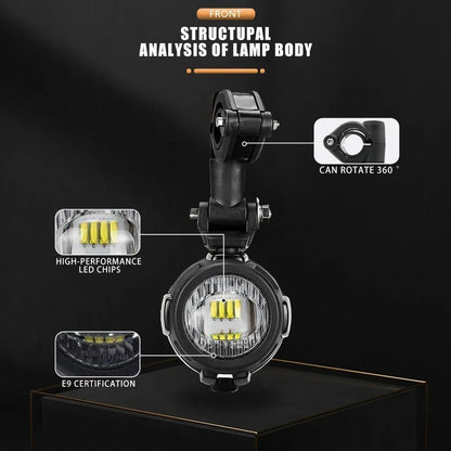 Conjunto auxiliar de farol de neblina de LED para motocicleta R1200GS 40W é adequado para BMW R1200GS F750GS F850GS F 1250 GS 850 GS 750 GS GS LC A