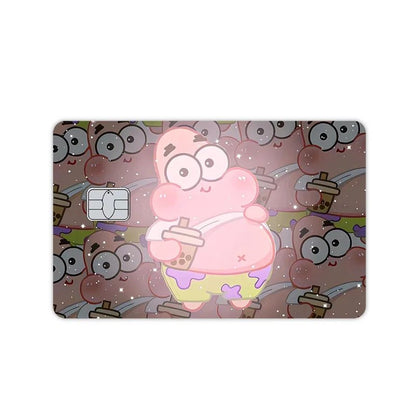 Bob Esponja Crachá Adesivo DIY Decore Exquisito Cartão de Banco Casal Estudante Material Escolar Decalques Patch Documentos Presente de Aniversário
