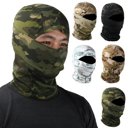 Camouflage Balaclava Full Face Mask Wargame CP Hat Hunting Bicycle Cycling Bandana Neck Gaiter