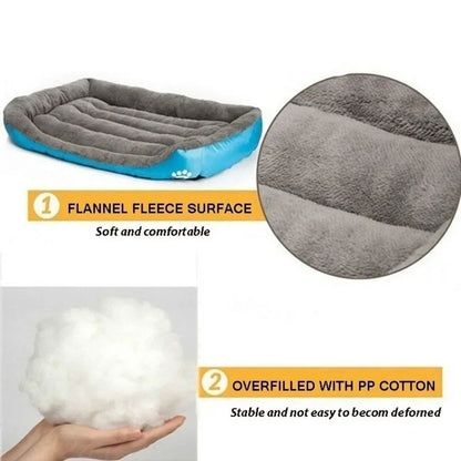 Ninho Quadrado Grande Cama para Cães de Grande Porte S-3XL Cama para Cães Pequenos e Médios Ninho de Fleece Macio Sofá-Cama Grande para Cães Casa de Gatos Quente de Inverno para Animais de Estimação
