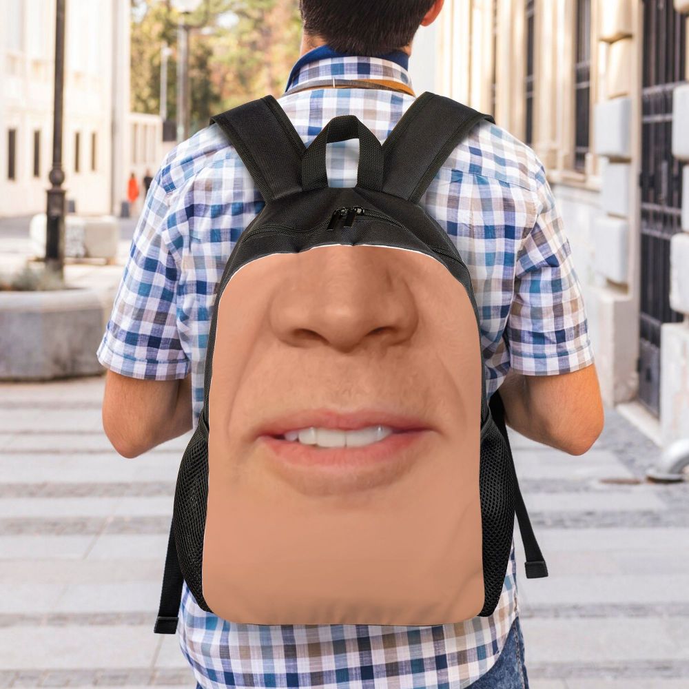 Custom Nicolas Cage Meme Laptop Backpack Women Men Basic Bookbag for College School Student Funny Bags