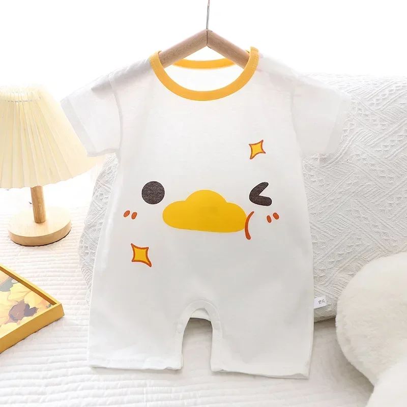 Baby Clothes Bodysuits & One-pieces Newborn Short Rompers Boys Girls Summer Jumpsuit Thin Air Conditioning Loungewear Babies
