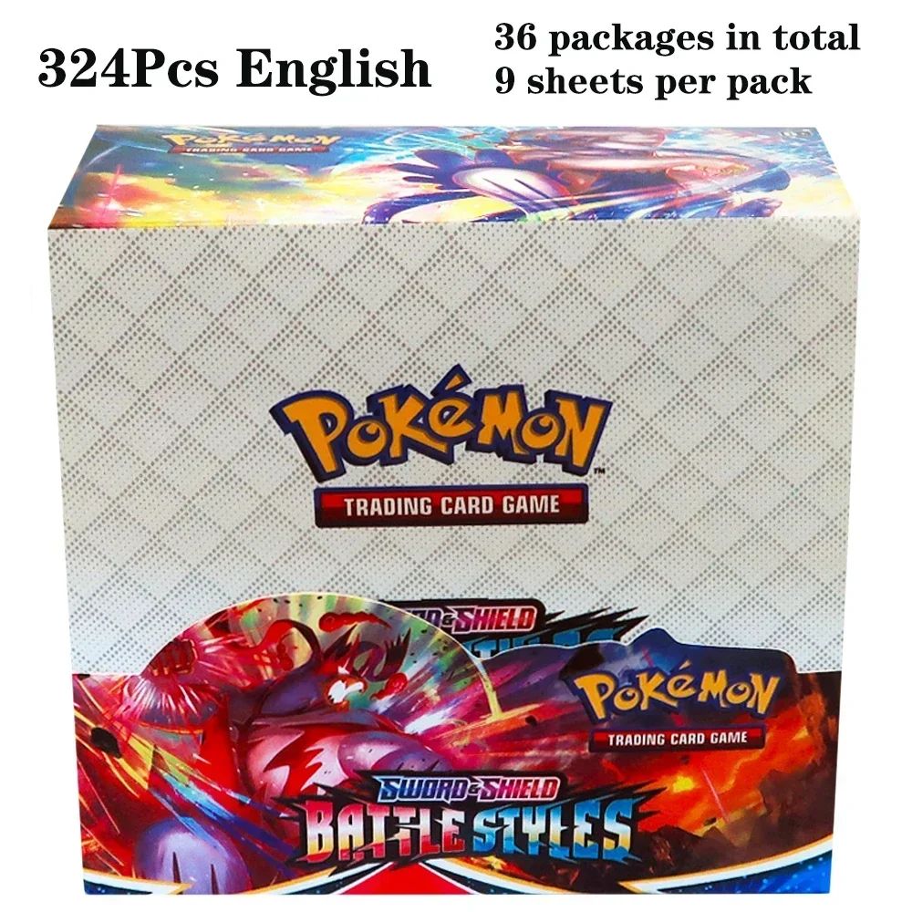 324 pçs/caixa Pokémon TCG: Sol e Lua, Escuridão Incendiada, 36 Pacotes, Caixa de Booster, Jogo de Cartas Pokémon, Brinquedos Colecionáveis, Jogo de Tabuleiro Prismático