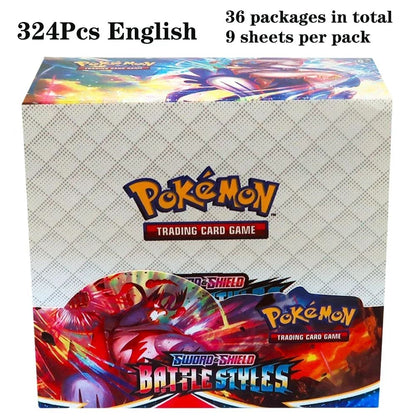 324 pçs/caixa Pokémon TCG: Sol e Lua, Escuridão Incendiada, 36 Pacotes, Caixa de Booster, Jogo de Cartas Pokémon, Brinquedos Colecionáveis, Jogo de Tabuleiro Prismático