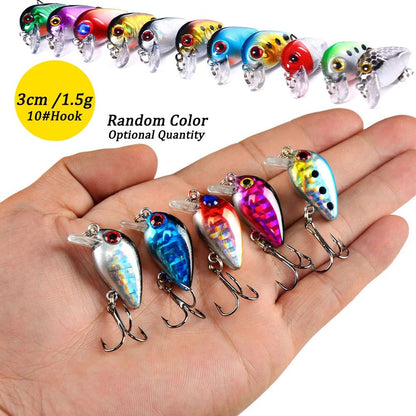3/5/10 Peças Iscas de Pesca de Cores Mistas Crankbaits Conjunto Minnow Isca Lote Wobbler Baixo Swimbait Mar Natação Isca Dura Pesca