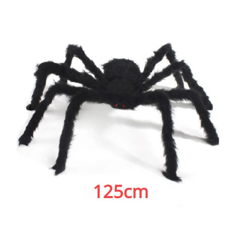 Halloween Spider Decoration Realistic Super Plush Spider Scary Indoor Home Scream Party Outdoor Garden Yard Decoration Supplies