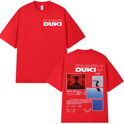 Rapper Duki Ameri Tour Graphic T-shirts Women Fashion Hip Hop O-Neck T Shirt Comfort Women Short Sleeve T-shirt