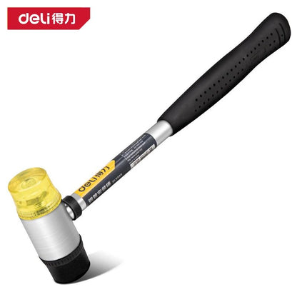 Martelo de borracha de 30 mm / 35 mm / 40 mm, com dupla face, para vidraça, martelo de nylon com cabeça redonda e cabo antiderrapante, ferramenta manual DIY