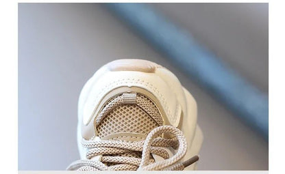 Girl Child Sport Shoe 2024 Spring Mesh Breathable Toddlers School Running Sneakers Fashion Non-slip Kids Boys Basketball Shoes