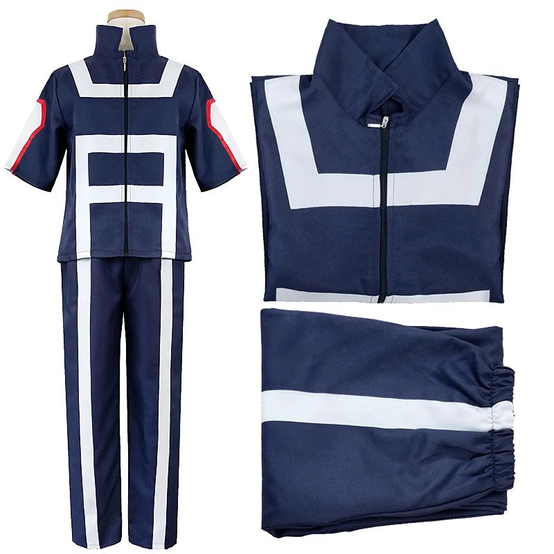 Anime My Hero Academia Boku Cosplay Gym Sport Costume Men Women School Suit Uniform T-shirt Pants Gymnastics Clothes Full Set