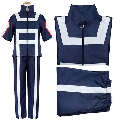 Anime My Hero Academia Boku Cosplay Gym Sport Costume Men Women School Suit Uniform T-shirt Pants Gymnastics Clothes Full Set