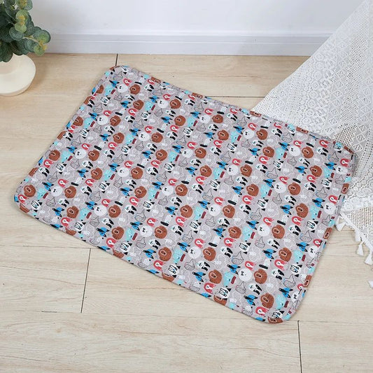 Pet Pee Pad Washable Pet Diaper Mat Reusable Mats for Dogs Dog Bed Urine Washable Dog Training Pad Four Seasons Pet Mat Cover
