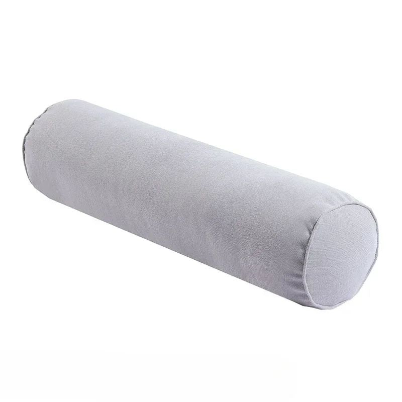 1PC Removable Cylindrical Soft Long Pillow Neck Bolster Pillow Roll Headrest Corduroy Comfortable Pillow Case Cushion with Cover