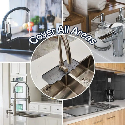 Utensílios de Cozinha Almofada Absorvente de Torneira de Silicone Prateleira Pia Protetor de Respingos Tapete Protetor de Bancada Acessórios de Tapete de Dreno de Banheiro