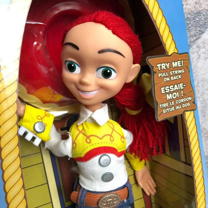 Anime Disney Toy Story 4 Falante Woody Buzz Jessie Rex Figuras de Ação Decoração de Anime Coleção de Brinquedos Colecionáveis Modelo para Presentes