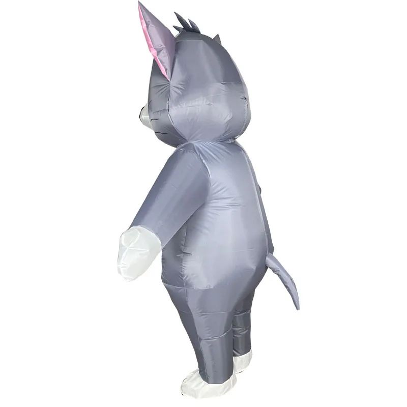 Inflatable Cat and Mouse Costume Adult Size Funny Cartoon Animal Cosplay Suit for Party Halloween Performance