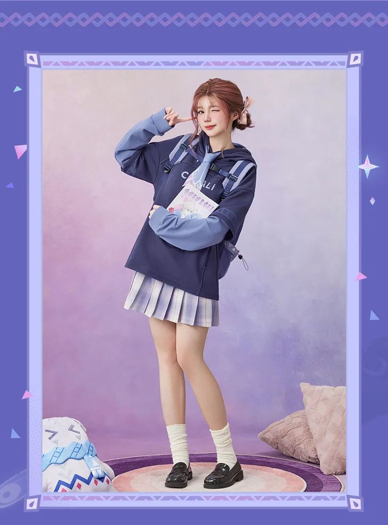 [Genuine] miHoYo Game Citlali Sweater Genshin Impact Citlali Theme Fake Two Hoodie Costumes Long-Sleeved Coat Cosplay Xmas Gifts