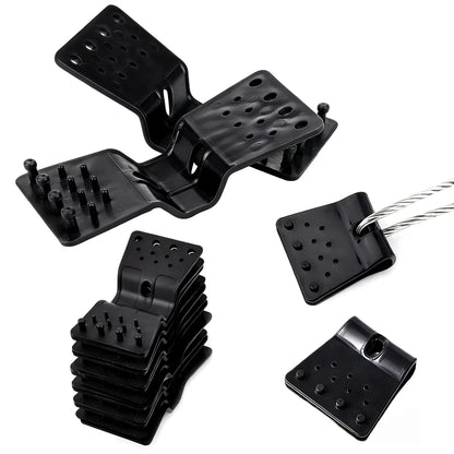 10-50pcs Sun Shade Net Clips Butterfly Type Greenhouse Film Clip Garden Agriculture Tools Anti-hail Net Hook Instant Grommet