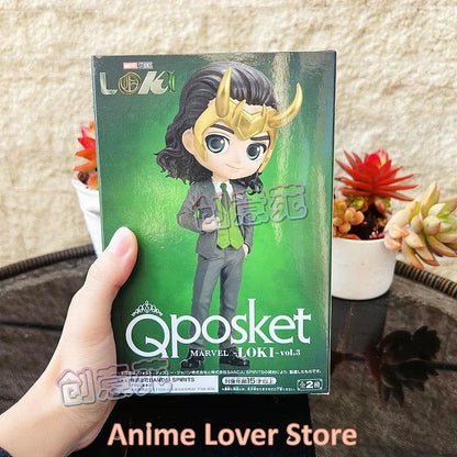 Em estoque Bandai Original Banpresto MARVEL Qposket Loki VO.1 VO.2 VO.3 Bonecos de Anime Brinquedos para Presente Infantil Modelo Colecionável
